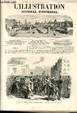 L'ILLUSTRATION JOURNAL UNIVERSEL N 1473-Texte : Revue politique de la semaine. - Signature du trait de paix. - Les vnements de Paris. - M. Auber. - Strasbourg : rentre des prisonniers originaires d'Alsaee. - La guerre civile. - Nos gravures. - Les...