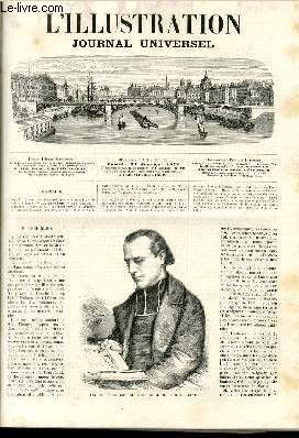 L'ILLUSTRATION JOURNAL UNIVERSEL N 1509-Texte-. M. Lerebours. - Revue politique de la semaine. - Le vole du 19 janvier. - Courrier de Paris. - Aug. Anastasi. - Chronique parlementaire. - Les prisonniers de la Commune.tableaux de voyage (deuxime ....