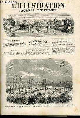 L'ILLUSTRATION JOURNAL UNIVERSEL N 1533-Texte : Revue politique del semaine. - Courrier de Paris.- Salon de 1872 (huitime article). - L'incendiaire, nouvelle, par M. Charles Joliet (suite). - ludes d'aprs naturellesbains froids. - Les Thtres.....