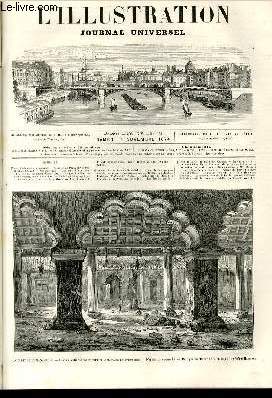 L'ILLUSTRATION JOURNAL UNIVERSEL N 1654-Texte : Histoire de la semaine. - Courrier de Paris, par M. Philibert Audebrand. - Nos gravures. - Une lune de miel, nouvelle, par M. Constant Amro (suite). - Les Thtres. - Revue financire de la semaine. ......