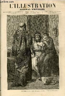 L'ILLUSTRATION JOURNAL UNIVERSEL N 1693-Texte : Histoire de la semaine. - Courrier de Paris, par M. Philibert Audebrand - Nos gravures : Athanase Coqucrel; - Les inondations : ruines du village de Saint-Nicolas de la. Balernie; - Le roi. Morvan .....