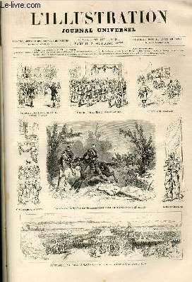 L'ILLUSTRATION JOURNAL UNIVERSEL N 1701-Texte : Histoire de la semaine. - Courrier de Paris, par M. Philibert Audebrand. - Nos gravures : Les grandes manouvres militaires et la revue de Vernon ; - Le repos du peintre ; - Le canon monstre de Woolwich ....