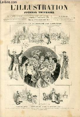 L'ILLUSTRATION JOURNAL UNIVERSEL N 1870 - Courrier de Paris (par Philibert Audebrand) - magntisme et le somnambulisme expliqus : expriences du docteur Charcot  la Salptrire / Nos gravures : 1879 - le gros lot de la loterie de l'exposition........