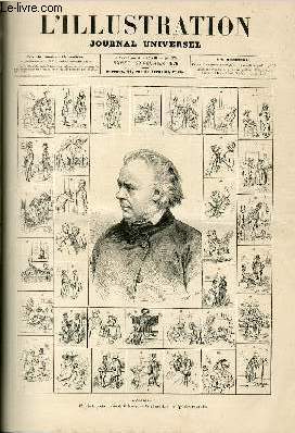 L'ILLUSTRATION JOURNAL UNIVERSEL N 1878 - GRAVURES et leurs ARTICLES : Daumier - thatre du Palais-Royal : le mari de la dbutante (comdie en 4 actes) - Grand-thatre de Lyon : Etienne Marcel (opra en 4 actes) - 