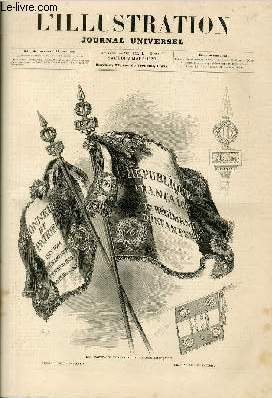 L'ILLUSTRATION JOURNAL UNIVERSEL N 1880 - GRAVURES et leurs ARTICLES : les nouveaux drapeaux de l'arme franaise - M. Turquet - carte de la colonie du Cap et des territoires adjacents - types de Zoulous et de Cafres - les inondations de Bordeaux -......