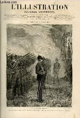 L'ILLUSTRATION JOURNAL UNIVERSEL N 1899 - GRAVURES et leurs ARTICLES : les funrailles du prince imprial : les derniers adieux : translation du cercueil de l'Orontes  bord du yacht l'Enchanteresse : le pavillon ou a eu lieu la reconnaissance du corps..