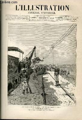 L'ILLUSTRATION JOURNAL UNIVERSEL N 2062 - Les vnements d'Egypte - l'expdition des arts dcoratifs au palais de l'industrie - visite du roi Milan 1er de Serbie au tunnel en construction sur la ligne de Belgrade  Nisch - Edmond Morin - Nouvelle .......