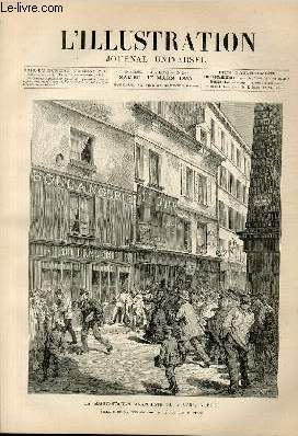 L'ILLUSTRATION JOURNAL UNIVERSEL N 2090 - GRAVURES : la manifestation anarchiste du 9 mars  Paris - les noces d'argent du prince imprial d'Allemagne (3 gravures) - l'expdition du Haut-Snagal en 1882 (6 gravures) - / ARTICLES : Histoire de la semaine