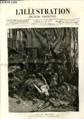 L'ILLUSTRATION JOURNAL UNIVERSEL N 2310-Gravures : incendie de l'opra-comique - les victimes - aspect des ruines le lendemain du sinistre - enlvement des cadavres par les fourgons des pompes funbres - les funrailles des victimes / Articles : c.....
