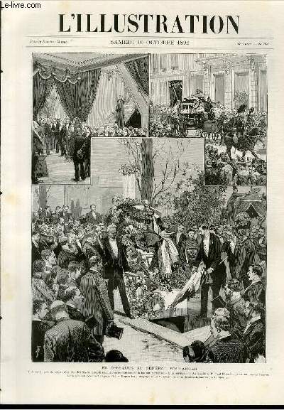L'ILLUSTRATION JOURNAL UNIVERSEL N 2537 - Gravures: les obseques du Gnral Boulanger par Bell - / Articles: Marseille, le vieux port, monument du chevalier Roze, rue des Grands Carmes, l'hotel-dieu, le prado, l'eglise notre-dame-de-la-Garde, chateau de