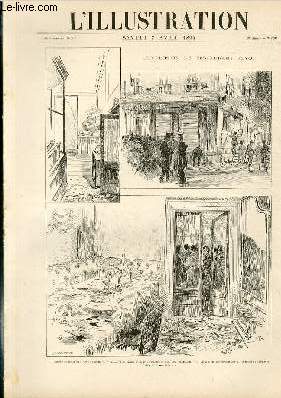 L'ILLUSTRATION JOURNAL UNIVERSEL N 2667 - Gravures: l'explosion du restaurant Foyot par Michelet - les rgates de Nice, le yacht du Prince de Galles 