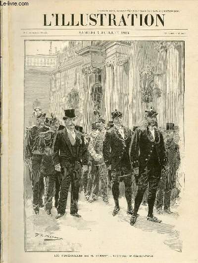 L'ILLUSTRATION JOURNAL UNIVERSEL N 2680 - Gravures: les funrailles de M.Carnot, le cortge: M.Casimir-Perier par Haenen - le char funbre quittant l'Elyse par Bellenger - la crmonie religieuse  Notre-Dame: l'archevque de Paris donnant l'absolue..