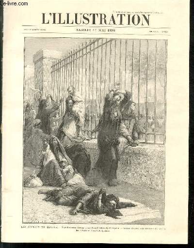 L'ILLUSTRATION JOURNAL UNIVERSEL N 2777 - Gravures: les anglais en Egypte, enrolements forcs pour l'expdition de Dongola, scne devant le caserne du Caire, dessin d'apres nature de M.Philippoteaux - la justice en Andorre, lecture sur la place publique