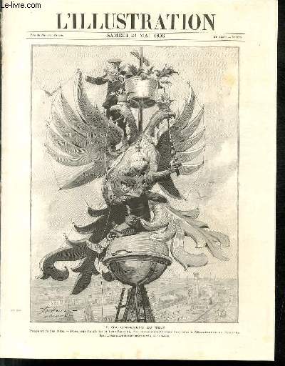 L'ILLUSTRATION JOURNAL UNIVERSEL N 2778 - Gravures: le couronnement du tsar, prparatifs des ftes, pose, sur l'aigle de la tour Spassky, des lampes lectriques destines  l'illumination du Kremlin dessin d'apres nature par M.de Haenen - le proces..