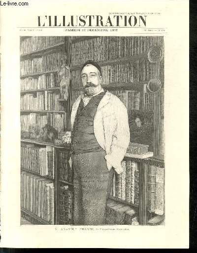 L'ILLUSTRATION JOURNAL UNIVERSEL N 2808 - Gravures: M.Anatole France, de l'Acadmie Franaise par H.Thiriat - les maisons d'ducation de la lgion d'honneur: Saint-Deis, la leon de dessin par L.Sabattier - la 