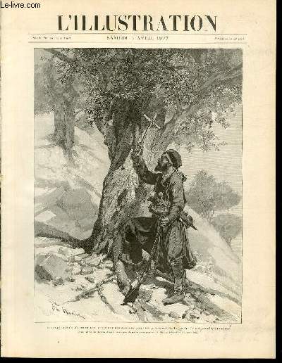 L'ILLUSTRATION JOURNAL UNIVERSEL N 2823 - Gravures: insurg crtois plantant une croix sur ses oliviers pour les prserver de la hache de ses corelogionnaires par Haenen - Nansen et Johansen attaqus par des morses par E.Tilly / Articles: vers le pole...