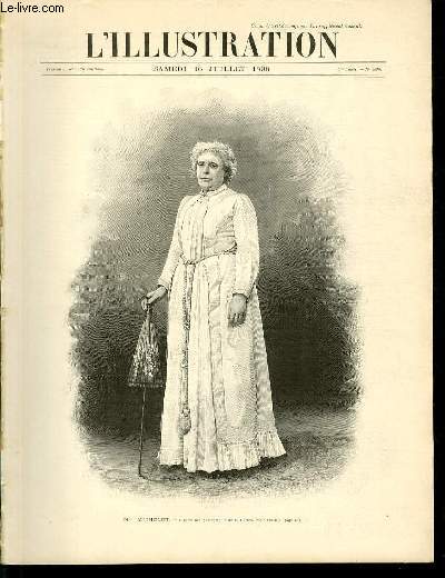 L'ILLUSTRATION JOURNAL UNIVERSEL N 2890 - Gravures:Mme Michelet, d'apres une photographie de M.Grard par M.Thiriat - aprs l'abordage par Haenen - la flotte espagnole aprs le combat de Cavite, d'apres les photographies de M.E. de Cernay..