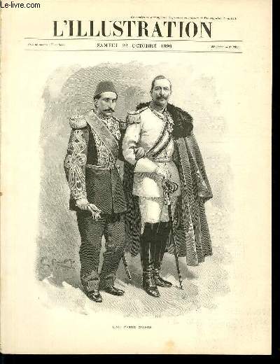 L'ILLUSTRATION JOURNAL UNIVERSEL N 2904 - Gravures: une paire d'amis par Amato - la capture de Samory, un village du Soudan aprs le passage de Samory par Bellenger - A.Faschoda, confrence entre le Sirdar et le commandant Marchand par Amato..