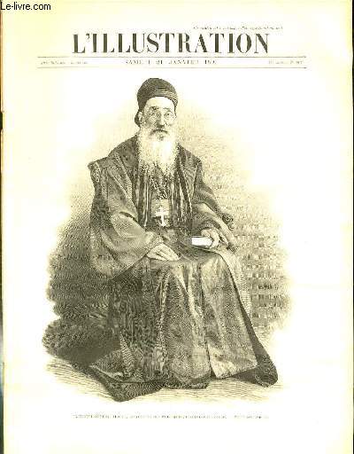 L'ILLUSTRATION JOURNAL UNIVERSEL N 2917 - Gravures: Monseigneur Hagg, patriarche des Maronites, rcemment dcd par H.Thiriat - l'arrive de Samory  Kita, Soudan franaise par H.Thiriat - les glaciers de l'Alaska, profil du Muir, (photo La Roche)...