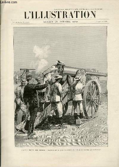 L'ILLUSTRATION JOURNAL UNIVERSEL N 2957 - Gravures: l'artillerie des boers, exercice de tir avec les canons de 15 m/m par le Creusot par Bellenger - thatre du Chatelet, 