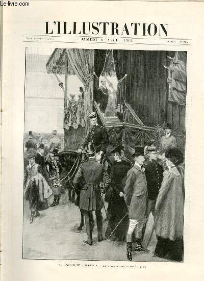 L'ILLUSTRATION JOURNAL UNIVERSEL N 3084 - Gravures: au concours hippique, dans la coulisse - fabrication du gaz d'clairage, le chargement des cornues  la cuillet - une histoire intressante par Lenoir / Articles: mon carnet par H.Harduin - chronique...