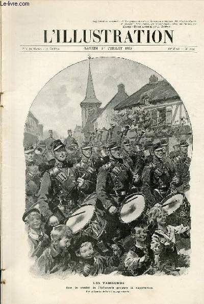 L'ILLUSTRATION JOURNAL UNIVERSEL N 3253 - Gravures: les tambours, dont le comit de l'infanterie propose la suppression - promesses et rformes en Russie - la misre juive  Lodz d'aprs les tableaux du peintre polonais Lopold Pilichowski..