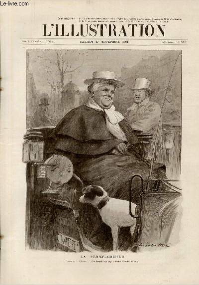 L'ILLUSTRATION JOURNAL UNIVERSEL N 3325 - Gravures: la femme-cocher par L.Sabattier - la question de l'opra: cherchez le nouveau directeur ? - la conqute de l'air - S.M. l'impratrice Alexandra et S.A.I. le grand-duc hritier Alexis (n le 30 juillet..