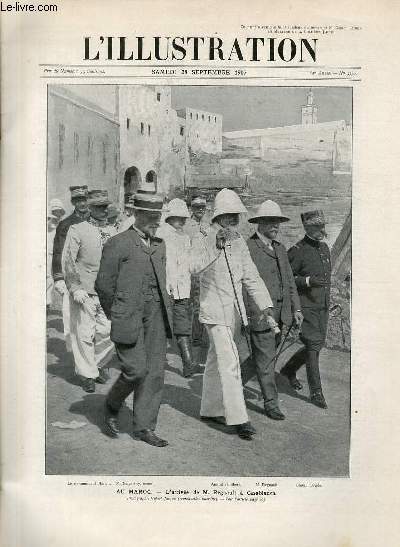 L'ILLUSTRATION JOURNAL UNIVERSEL N 3370 - Gravures: au Maroc, l'arrive de M.Regnault  Casanbla (photo de Hubert Jacques) - le 