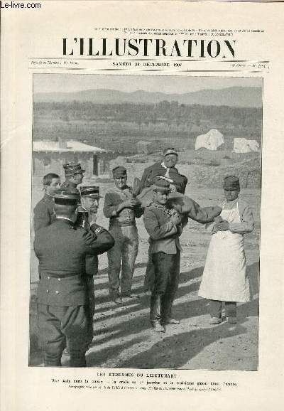 L'ILLUSTRATION JOURNAL UNIVERSEL N 3383 - Gravures: les trennes du lieutenant (photo par M.J. du Taillis) - sur la frontire Algro-Marocaine, le gnral Bailloud, les gnraux Lyautey et Bernard passent la revue des troupes au camp de Martimprey...