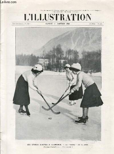 L'ILLUSTRATION JOURNAL UNIVERSEL N 3385 - Gravures: les sports d'hiver  Chamonix, le 