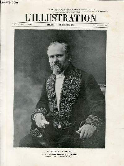 L'ILLUSTRATION JOURNAL UNIVERSEL N 3485 - Gravures: M.Raymond Poincar (photo de Nadar) - 