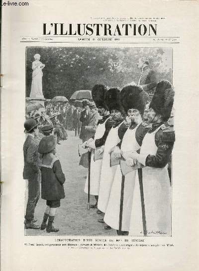 L'ILLUSTRATION JOURNAL UNIVERSEL N 3581 - Gravures: l'inauguration d'une statue de Mme de Svign par L.Sabattier - les forces navales italiennes devant Tripoli, dessin d'Aldo Molinari - la ville mystrieuse de la tripolitaine: Ghadames..