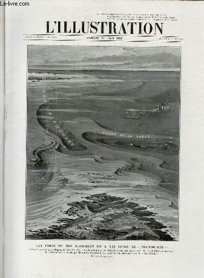 L'ILLUSTRATION JOURNAL UNIVERSEL N 3616 - Gravures: les fonds du raz blanchart ou a t coul le 