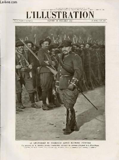 L'ILLUSTRATION JOURNAL UNIVERSEL N 3651 - Gravures: le lieutenant de chasseurs alpins Raymond Poincar, photo du lieutenant Daudens - Pi Yunn Sseu (la pagode du nuage de jade vert), le portique de marbre par L.Sabattier - la bande anarchiste...