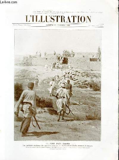 L'ILLUSTRATION JOURNAL UNIVERSEL N° 3701 - La prise d'Aïn Galaka - les partisans ouadaïens du capitaine Lauzanne et du lieutenant Duclos montent à l'assaut.