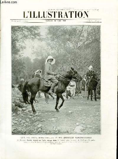 L'ILLUSTRATION JOURNAL UNIVERSEL N 3721 - Loin des crises ministrielles et des querelles parlementaires - M.Maurice Barrs, dput de Paris, voyage dans le Levant pour la cause de l'influence franaise.