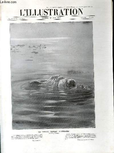 L'ILLUSTRATION JOURNAL UNIVERSEL N 3767 - La guerre navale allemande, dessin de J.Simont.