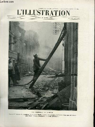 L'ILLUSTRATION JOURNAL UNIVERSEL N 3815 - Les pompiers de Verdun.