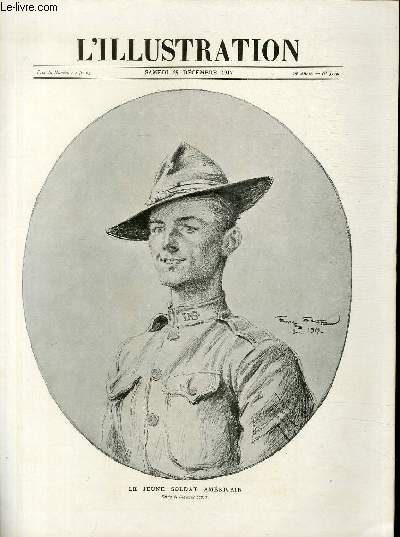 L'ILLUSTRATION JOURNAL UNIVERSEL N 3904 - Le jeune soldat amricain, dessin de Georges Scott.