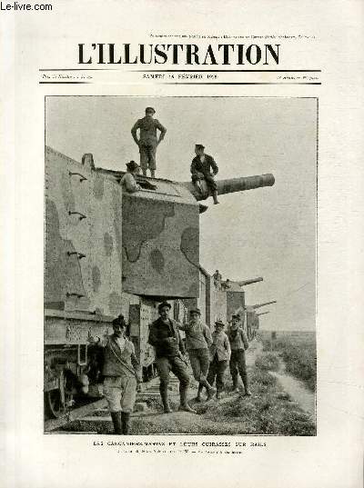 L'ILLUSTRATION JOURNAL UNIVERSEL N 3911 - Les canonniers-marins et leurs cuirasss sur rails, une train blaind arm de canons de 190.