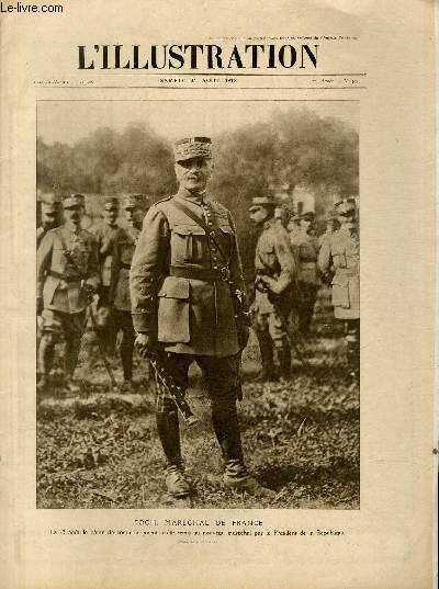 L'ILLUSTRATION JOURNAL UNIVERSEL N 3939 - Foch Marchal de France.