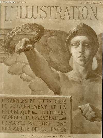 L'ILLUSTRATION JOURNAL UNIVERSEL N 3950-3951 (Numro Double) - M.Clmenceau  la tribune de la chambre, le 11 novembre 1918, dessin de J.Simont.