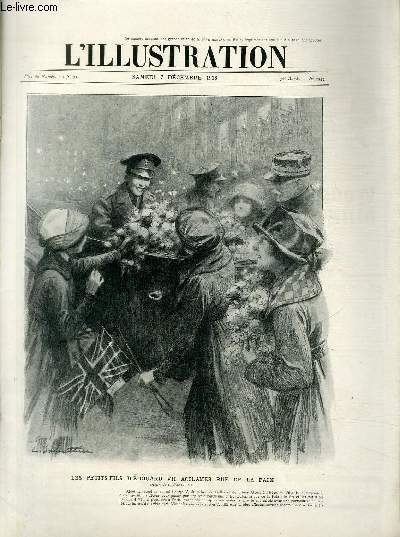 L'ILLUSTRATION JOURNAL UNIVERSEL N 3953 - Les petits-fils d'Edouard VII acclams rue de la paix, dessin de L.Sabattier.