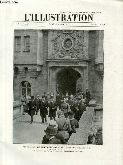 L'ILLUSTRATION JOURNAL UNIVERSEL N 3979 - Au chateau de Saint-Germain-en-Laye, dpart des plnipotentiaires autrichiens aprs la sance du 2 juin.