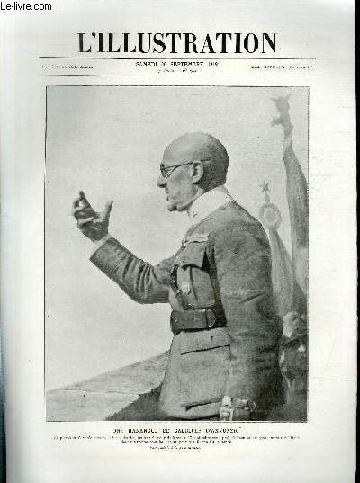 L'ILLUSTRATION JOURNAL UNIVERSEL N 3994 - Une harangue de Gabriele d'Annunzio.