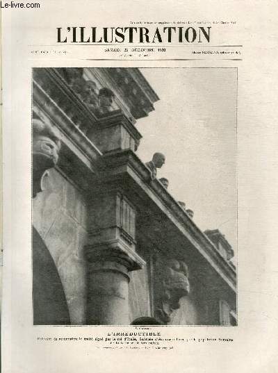 L'ILLUSTRATION JOURNAL UNIVERSEL N 4060 - l'Irrductible, refusant de reconnaitre le trait sign par le roi d'Italie, Gabriele d'Annunzio harangue la population fiumaine de la terrasse de son palais.