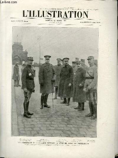 L'ILLUSTRATION JOURNAL UNIVERSEL N 4071 - Les gnraux de l'entente devant la tte de pont de Dusseldorf.