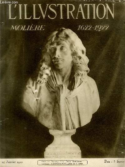 L'ILLUSTRATION JOURNAL UNIVERSEL N 4115 - Molire 1622-1922 - Alceste.