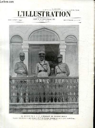 L'ILLUSTRATION JOURNAL UNIVERSEL N 4152 - Au balcon du G.Q.G. interalli de Constantinople.