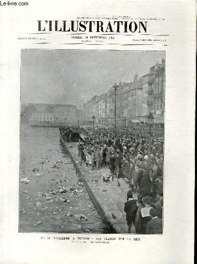 L'ILLUSTRATION JOURNAL UNIVERSEL N 4159 - Le 11 novembre  Toulon: des fleurs sur la mer.